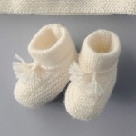 photo tricot modele chausson bébé tricot gratuit 12