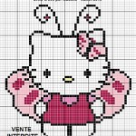 photo tricot modele grille tricot hello kitty 15