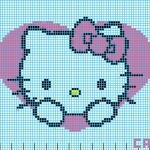 photo tricot modele grille tricot hello kitty
