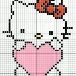 photo tricot modele grille tricot hello kitty 3