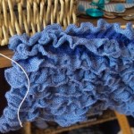 photo tricot modele tricot echarpe ruban 17