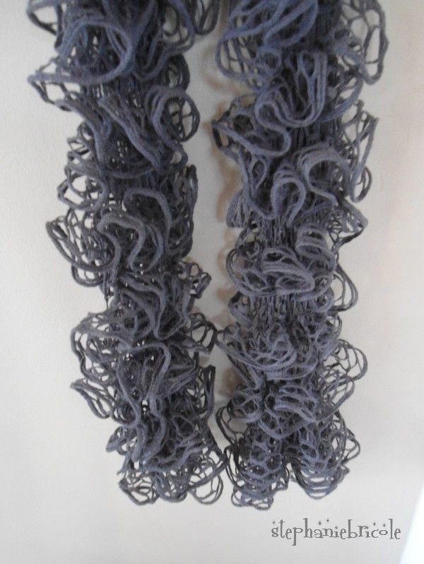 photo tricot modele tricot echarpe ruban 6