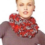 photo tricot modele tricot echarpe ruban 7