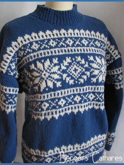 photo tricot modele tricot pull norvegien 2
