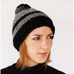 photo tricot modèle tricot bonnet pompon 14