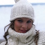 photo tricot modèle tricot bonnet pompon 4