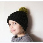 photo tricot modèle tricot bonnet pompon 6