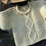 photo tricot modèle tricot torsade losange 17