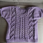 photo tricot modèle tricot torsade losange 4