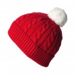 photo tricot tricoter un bonnet en laine pompon 17