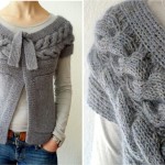 photo tricot modele point tricot torsade 4