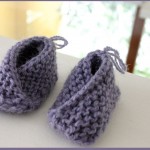 photo tricot modele tricot bebe chaussons 4