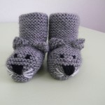photo tricot modele tricot bebe chaussons 9