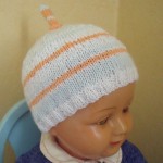 photo tricot modele tricot bonnet bebe fille 2