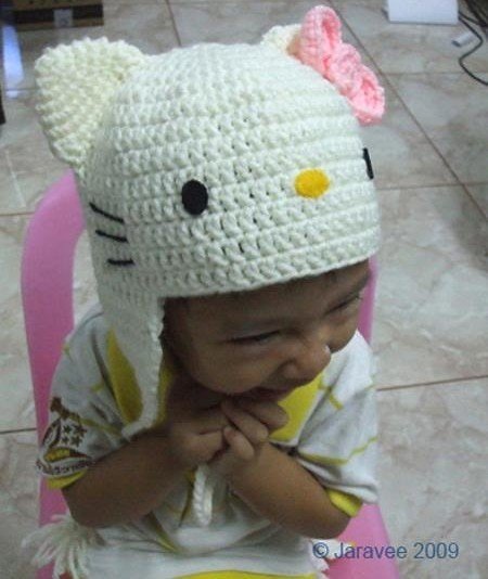 photo tricot modele tricot bonnet hello kitty 8
