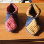 photo tricot modele tricot chausson adulte facile 2