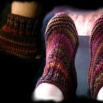 photo tricot modele tricot chausson adulte facile 5