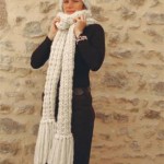 photo tricot modele tricot echarpe femme 6
