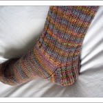 photo tricot modele tricot facile chaussette 15