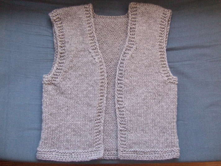tricoter une manche de gilet