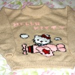 photo tricot modele tricot hello kitty pull 13