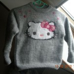 photo tricot modele tricot hello kitty pull 3