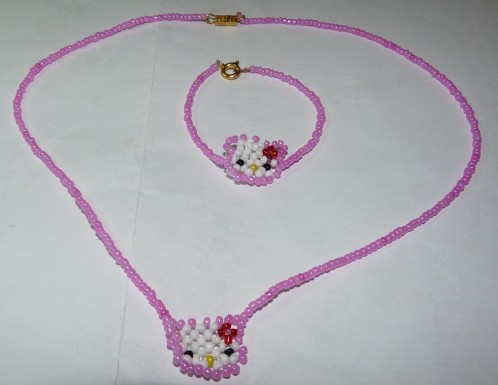 photo tricot modele tricot hello kitty rocaille 11