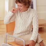 photo tricot modele tricot pull col v femme 17