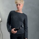 photo tricot modele tricot pull raglan femme 7