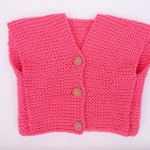 photo tricot modele tricot pull sans manche bebe 11