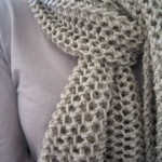 photo tricot modele tricoter echarpe 2