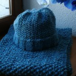 photo tricot modèle tricot bonnet écharpe femme 7