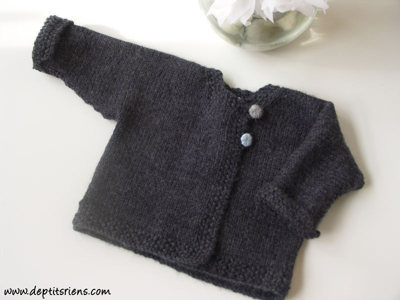 photo tricot modèle tricot gilet bébé gratuit 6