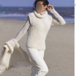 photo tricot modèle tricot gilet grosse laine 11