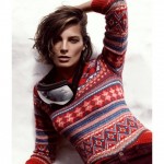 photo tricot modèle tricot gilet jacquard femme 11