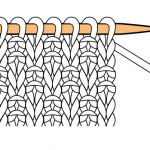 photo tricot modèle tricot point de riz terminer 18