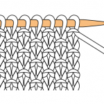 photo tricot modèle tricot point de riz terminer 5