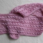 photo tricot modèle tricot écharpe ajourée 12