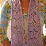 photo tricot modèle tricot écharpe ajourée