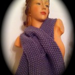 photo tricot modèle tricoter point de riz une écharpe 10