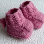 photo tricot patron chausson bébé tricot gratuit 15