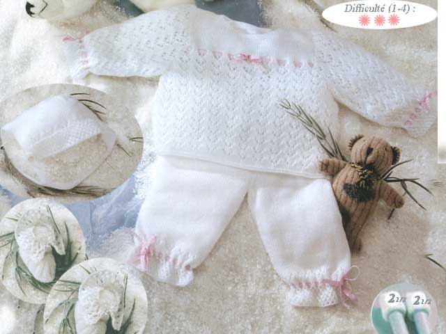 modele layette bebe tricot gratuit