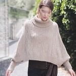 photo tricot tricoter modele poncho 2