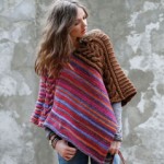 photo tricot tricoter modele poncho 6